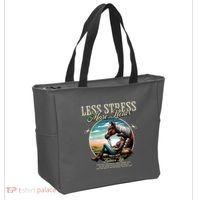 Less Stress More Relax Cowgirl Tote Bag thumb 2