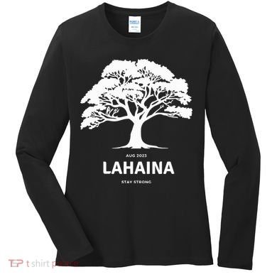 Lahaina Support Maui Strong Hawaii Women's Long Sleeve Shirt