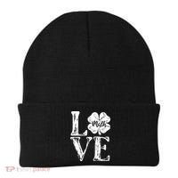 Love Shamrock Math Teacher St Patricks Day Beanie thumb 0
