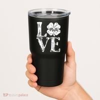 Love Shamrock Math Teacher St Patricks Day Tumbler thumb 2