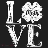 Love Shamrock Math Teacher St Patricks Day Hat thumb 2