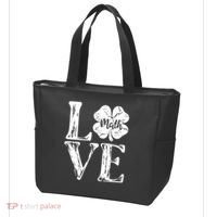 Love Shamrock Math Teacher St Patricks Day Tote Bag thumb 3