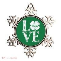 Love Shamrock Math Teacher St Patricks Day Ornament thumb 0