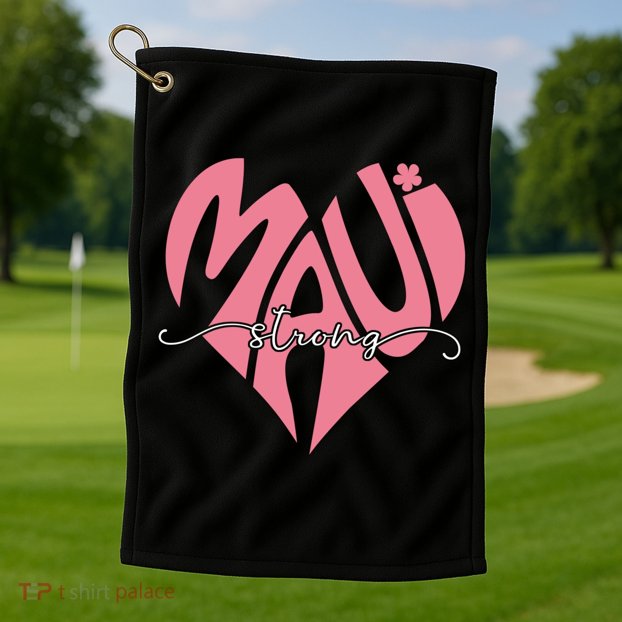 Love Support Maui Strong Golf Towel