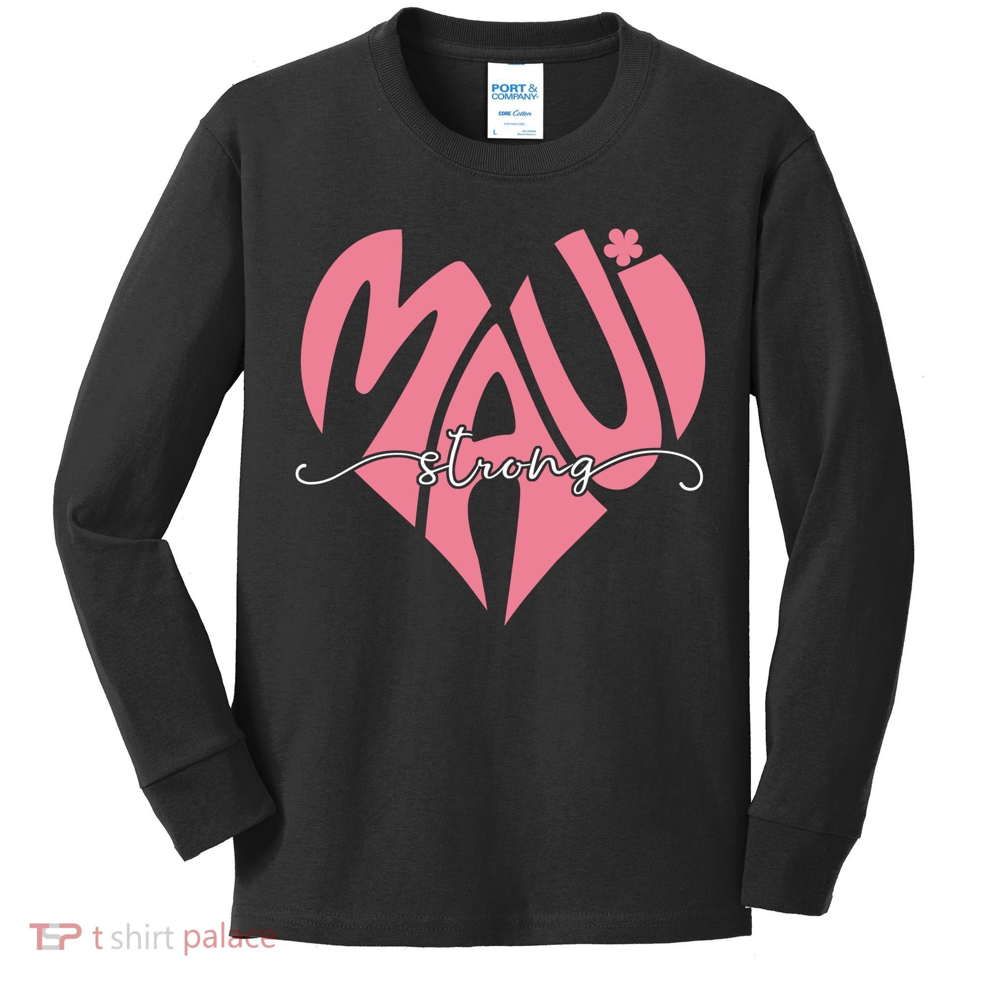 Love Support Maui Strong Kids Long Sleeve Shirt