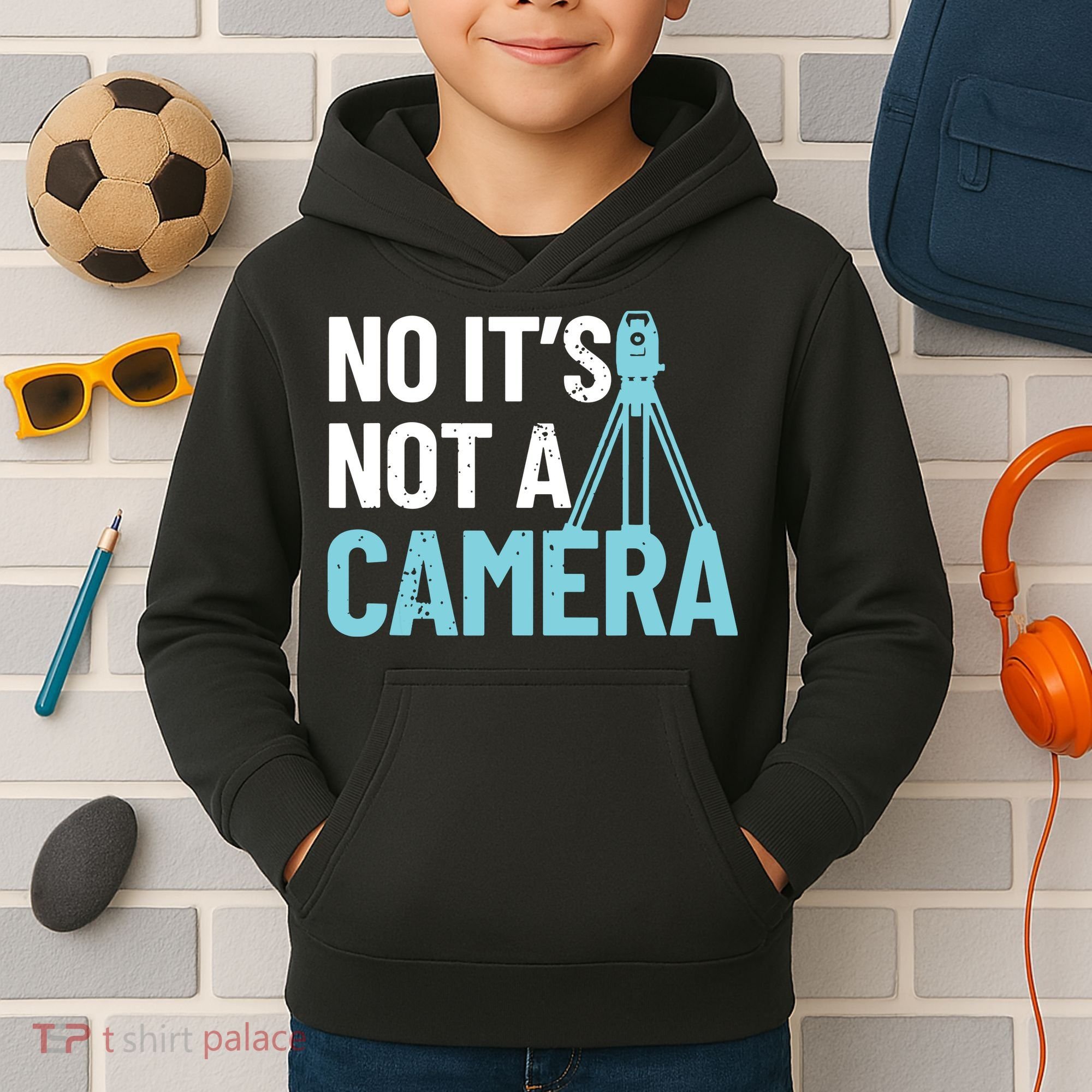 Land Surveyor No Its Not A Camera Surveyor Kids Hoodie