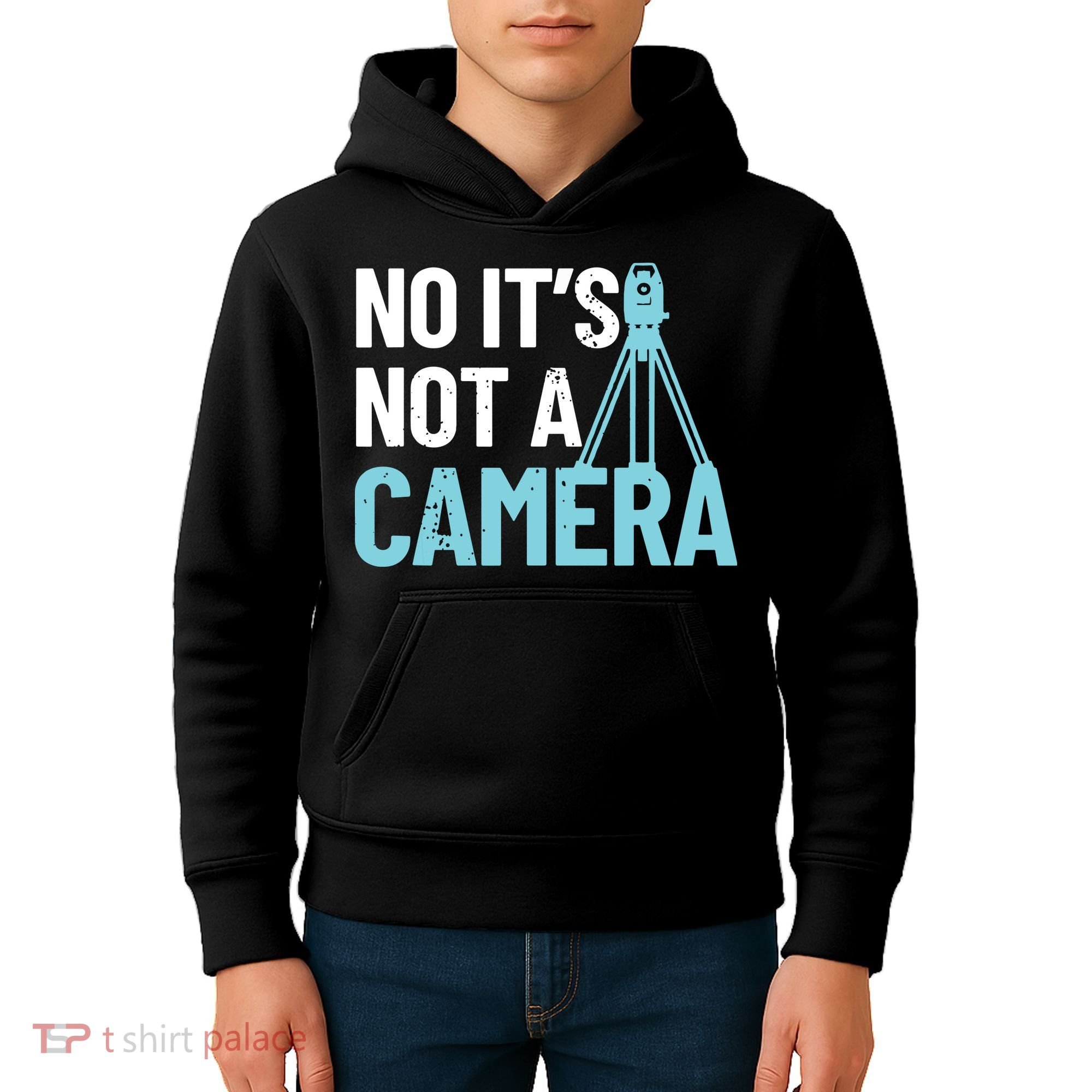 Land Surveyor No Its Not A Camera Surveyor Kids Hoodie