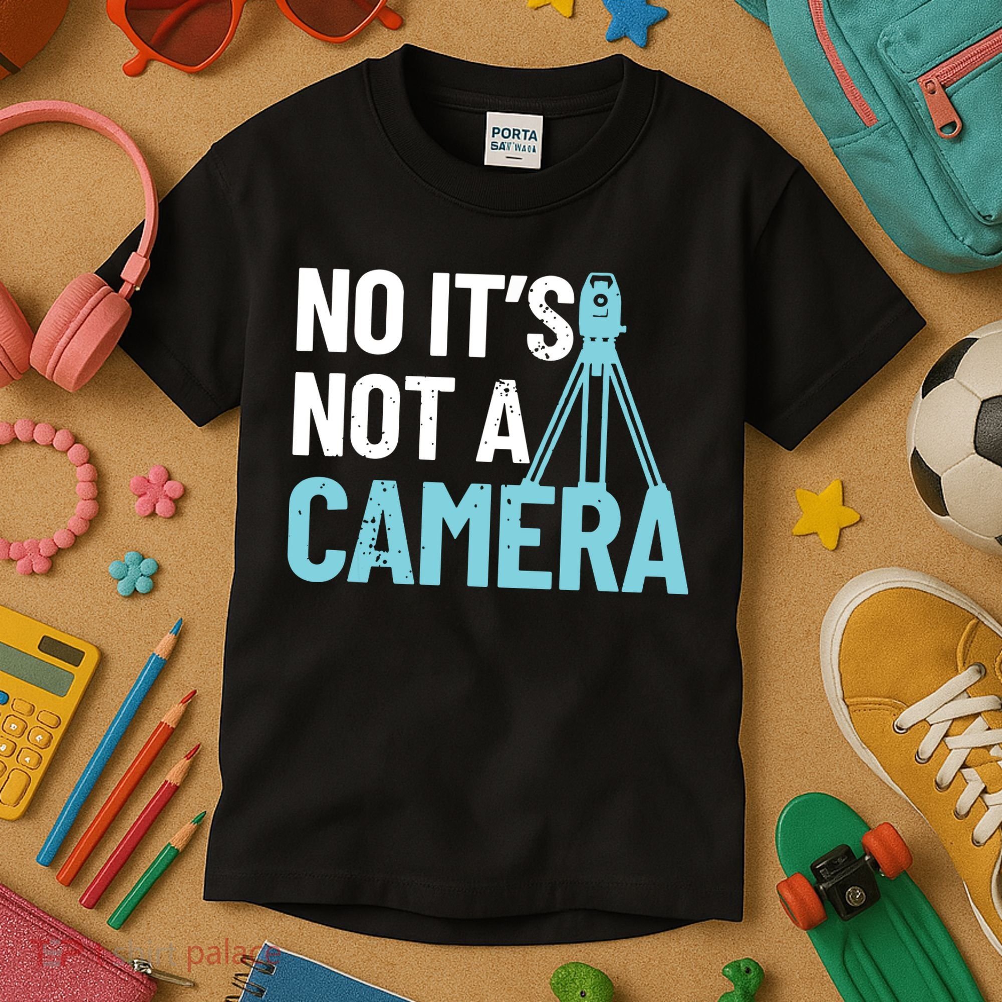 Land Surveyor No Its Not A Camera Surveyor Kids T-Shirt