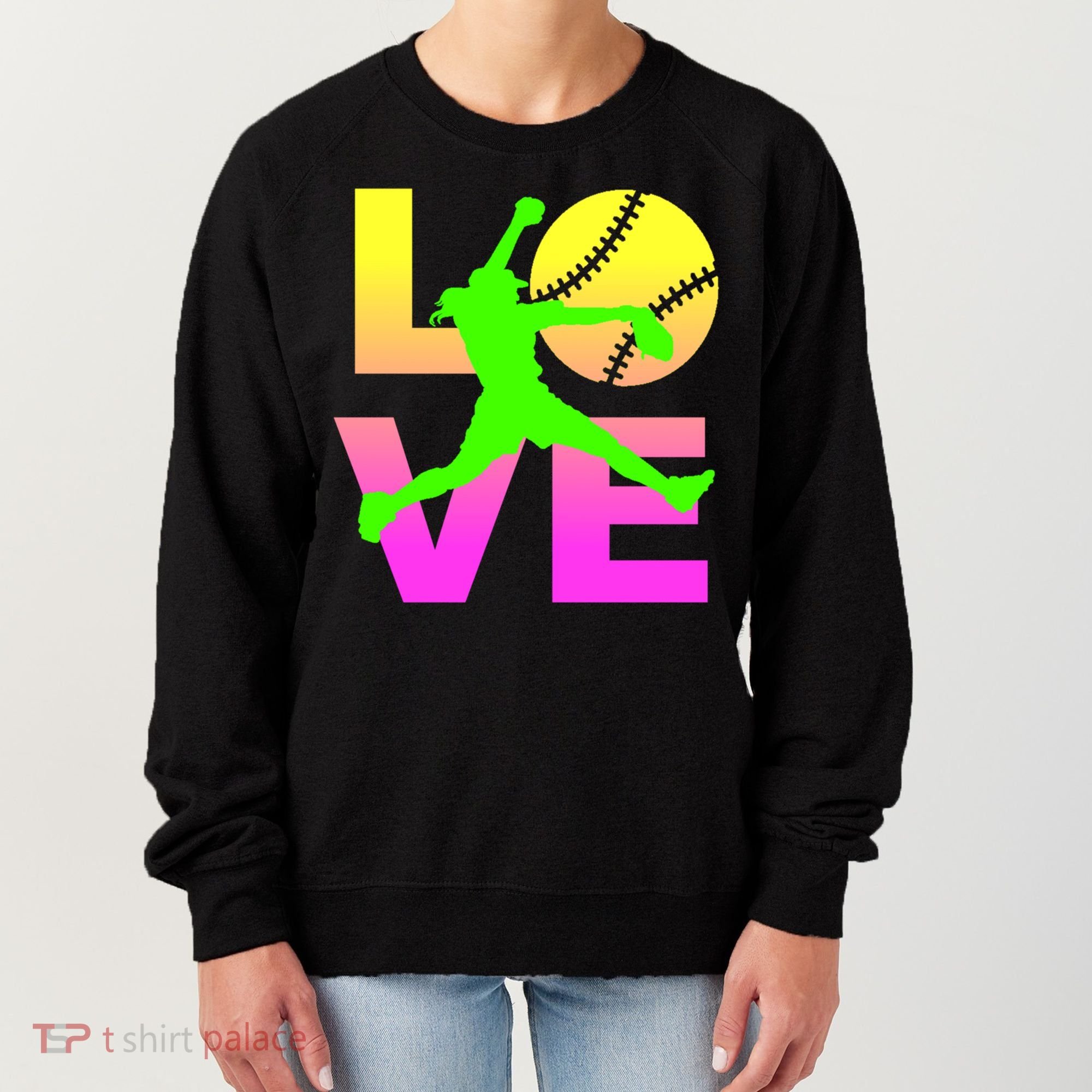 Love Softball N Gift Women's Sweatshirt