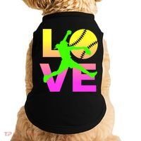 Love Softball N Gift Doggie Tank thumb 0