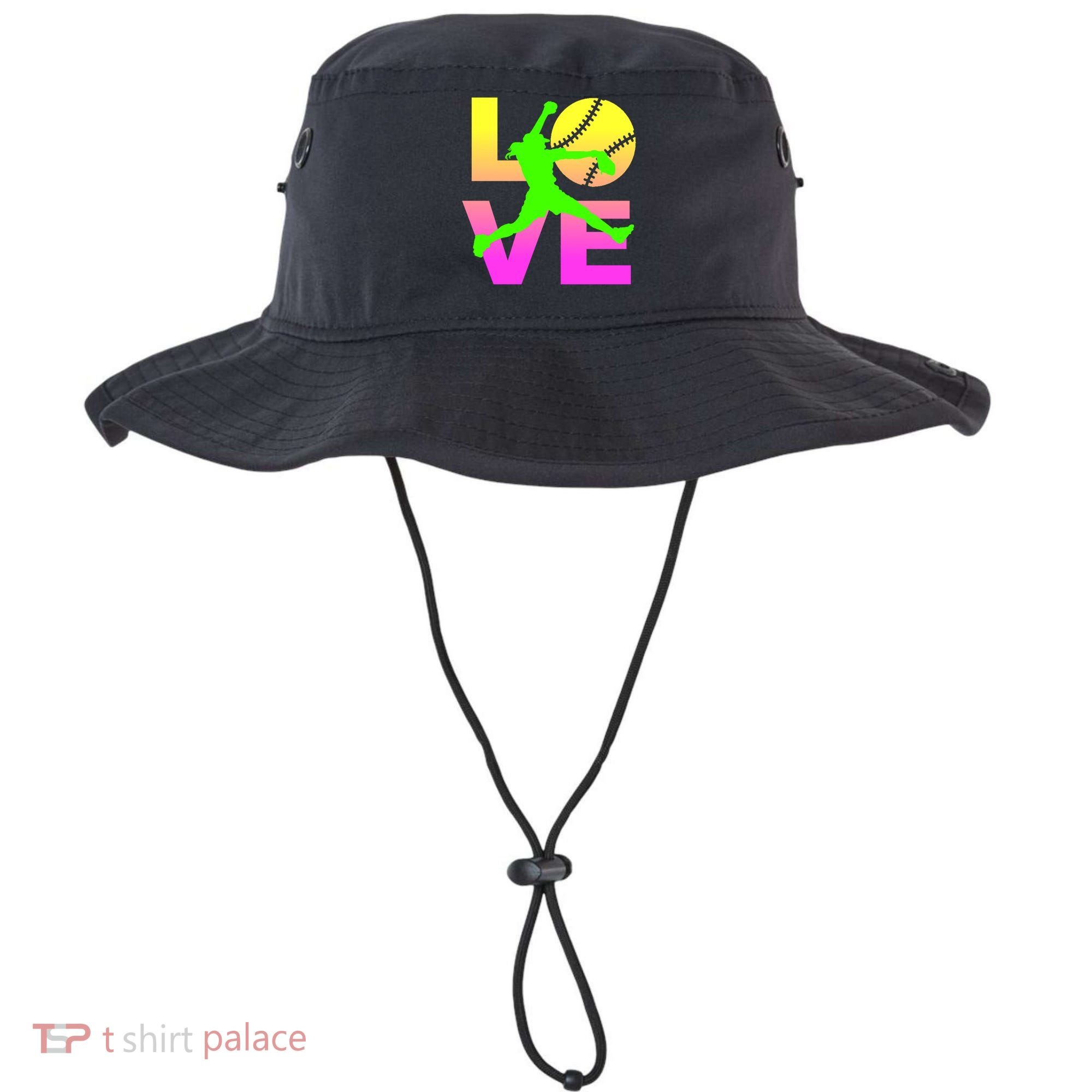 Love Softball N Gift Bucket Hat