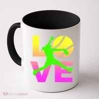 Love Softball N Gift Coffee Mug thumb 0