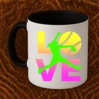 Love Softball N Gift Coffee Mug thumb 2