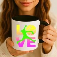 Love Softball N Gift Coffee Mug thumb 3
