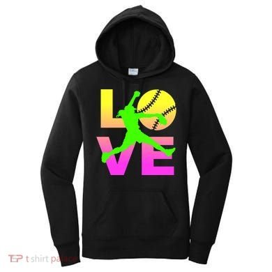Love Softball N Gift Women's Hoodie