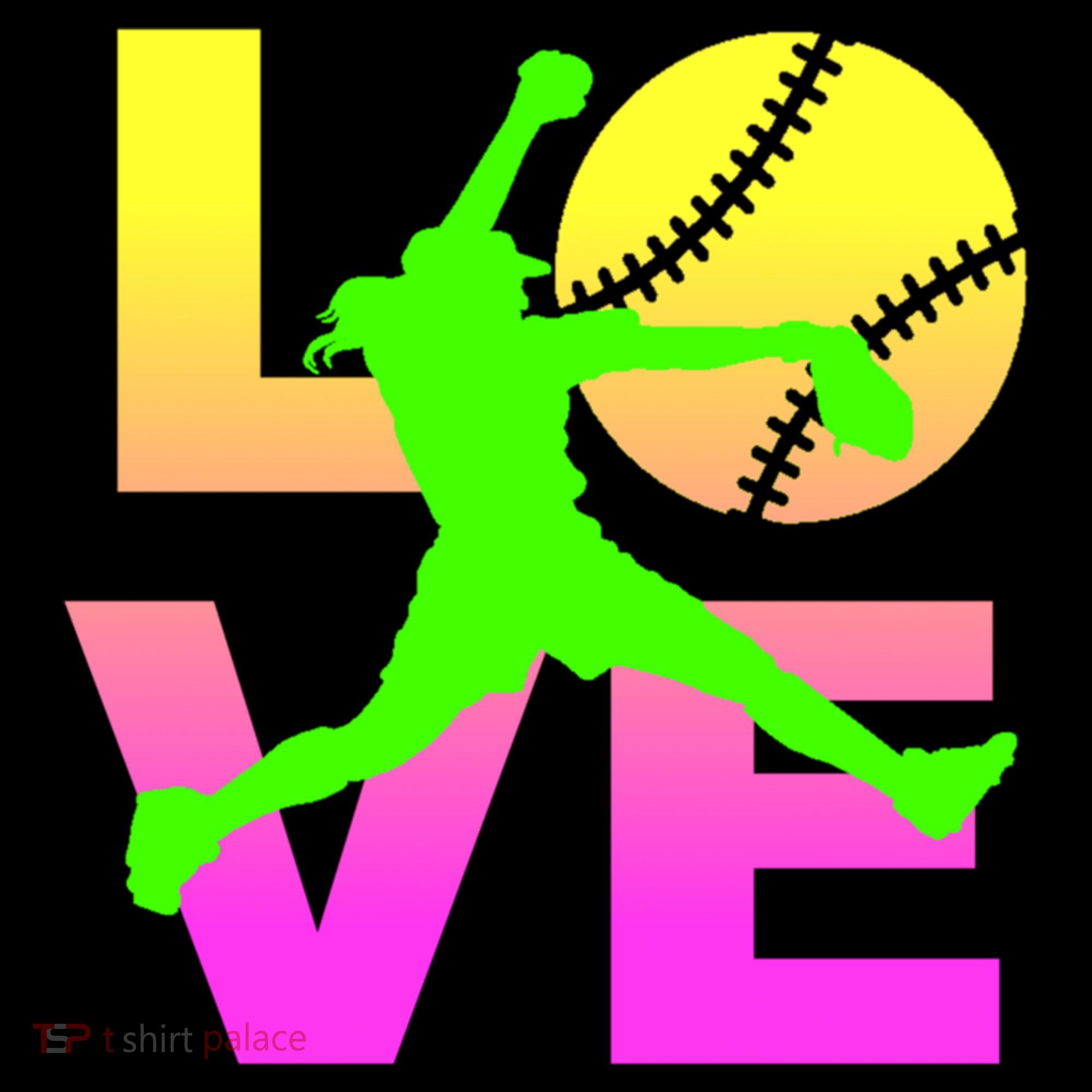 Love Softball N Gift Women's Hoodie