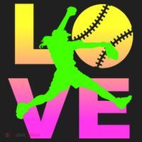 Love Softball N Gift Hat thumb 2