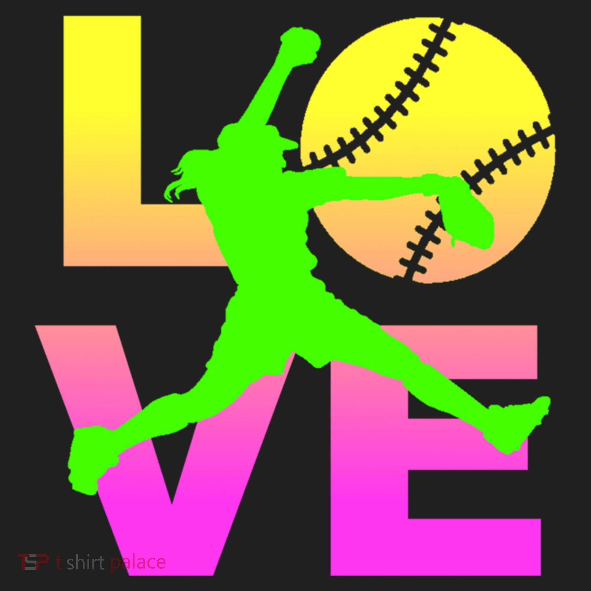 Love Softball N Gift Hat