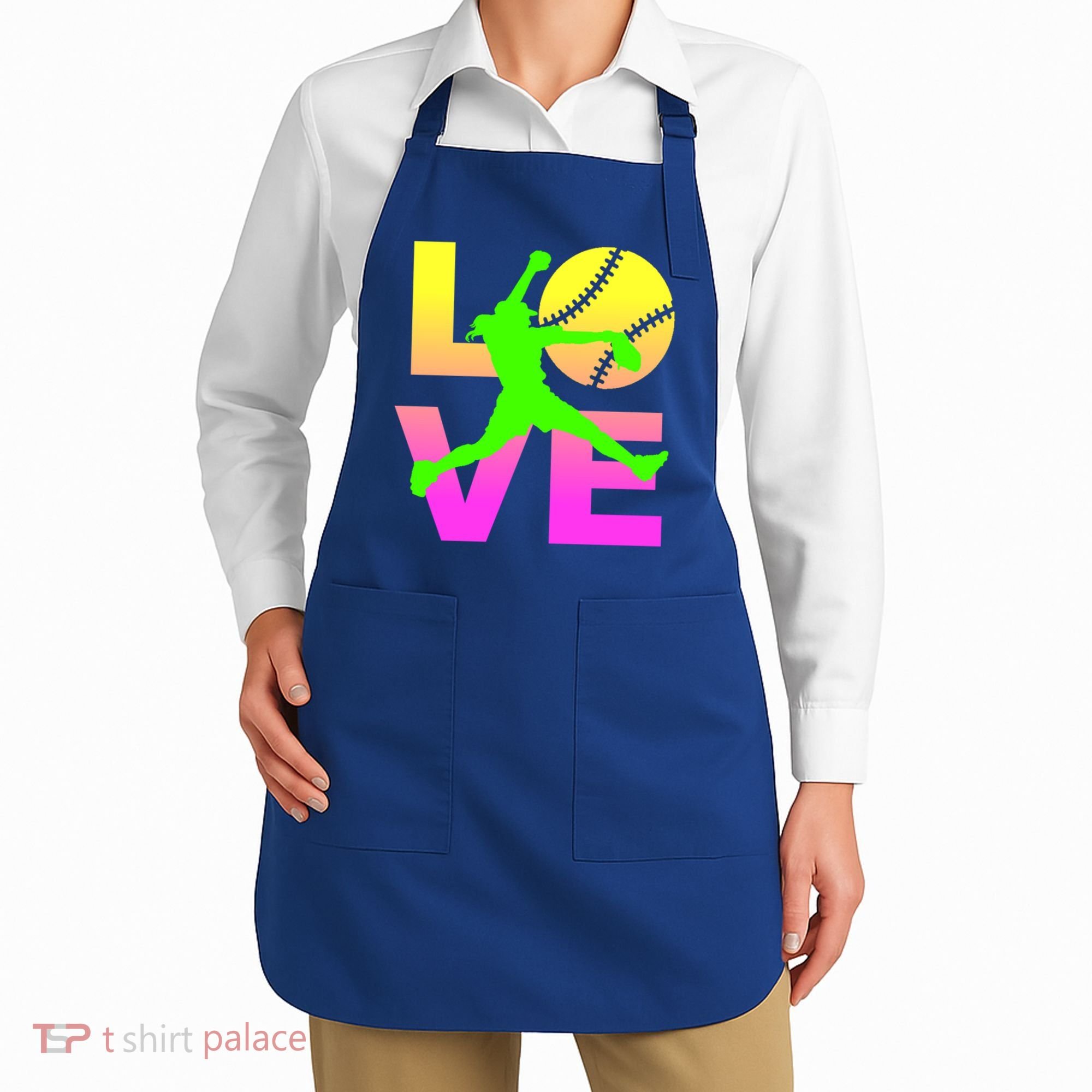 Love Softball N Gift Apron