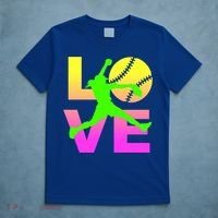 Love Softball N Gift T-Shirt thumb 5