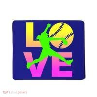 Love Softball N Gift Mousepad thumb 0