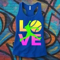 Love Softball N Gift Women's Tank Top thumb 3