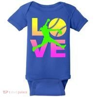 Love Softball N Gift Baby Bodysuit thumb 0