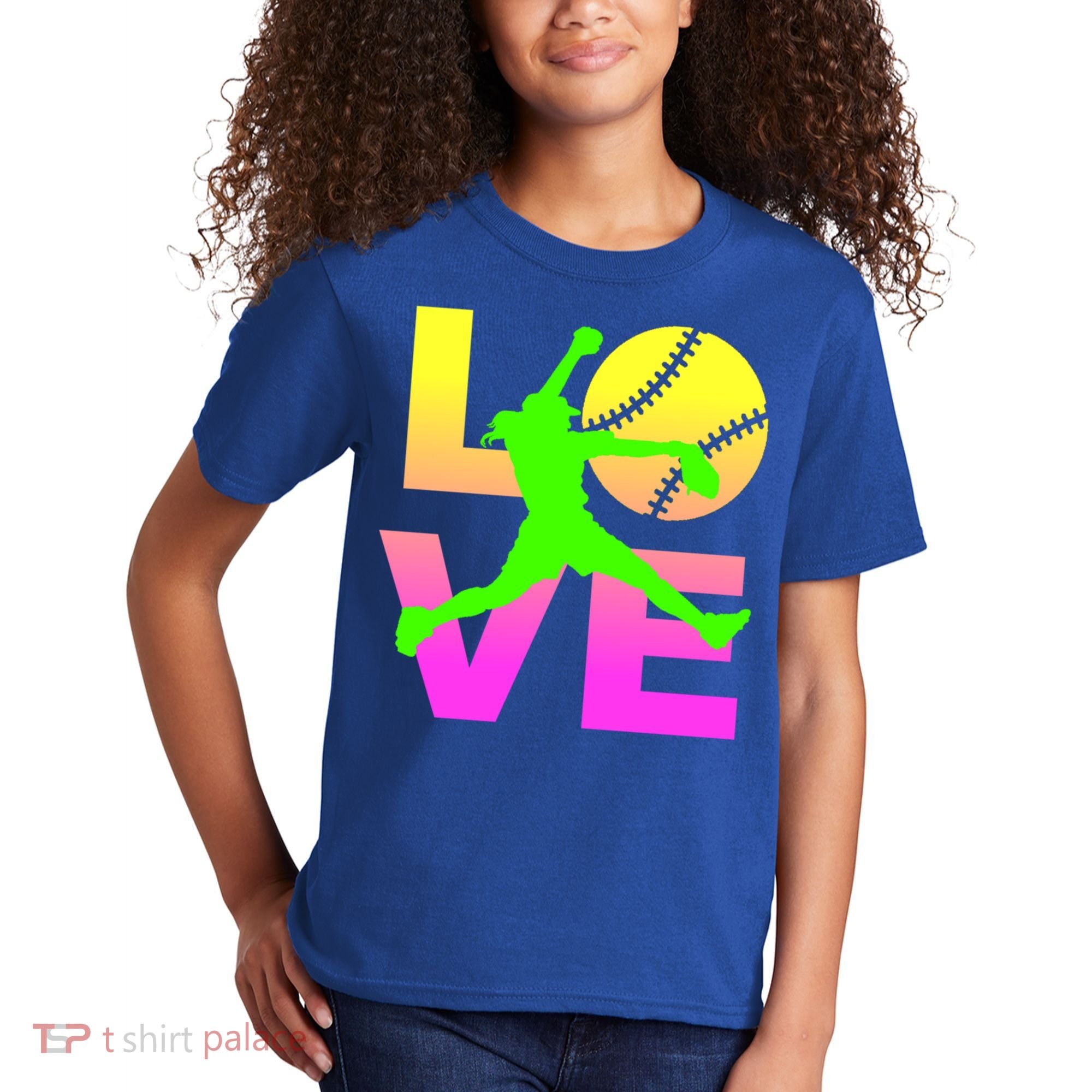 Love Softball N Gift Kids T-Shirt
