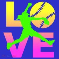 Love Softball N Gift Tote Bag thumb 4