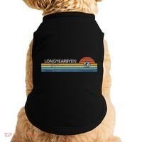 Longyearbyen Svalbard Norway Retro Sunset Rainbow Synth Idea Doggie Tank thumb 0