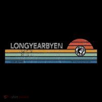 Longyearbyen Svalbard Norway Retro Sunset Rainbow Synth Idea Hoodie thumb 7