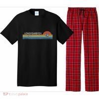 Longyearbyen Svalbard Norway Retro Sunset Rainbow Synth Idea Pajama Set thumb 0