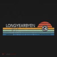 Longyearbyen Svalbard Norway Retro Sunset Rainbow Synth Idea Women's Tank Top thumb 5