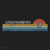 Longyearbyen Svalbard Norway Retro Sunset Rainbow Synth Idea Hat thumb 2