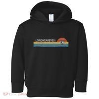 Longyearbyen Svalbard Norway Retro Sunset Rainbow Synth Idea Toddler Hoodie thumb 0