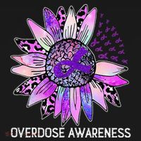 Leopard Sunflower Overdose Awareness Month Purple Ribbon Sweatshirt thumb 3