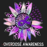 Leopard Sunflower Overdose Awareness Month Purple Ribbon Hat thumb 2
