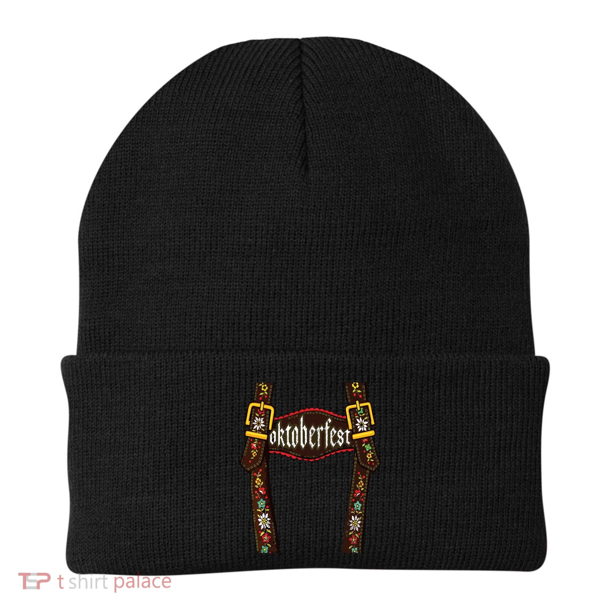 Lederhosen Suspenders Oktoberfest Bavarian Munich Beer Beanie