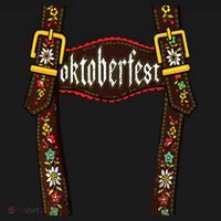 Lederhosen Suspenders Oktoberfest Bavarian Munich Beer Coaster thumb 2