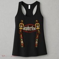 Lederhosen Suspenders Oktoberfest Bavarian Munich Beer Women's Tank Top thumb 3