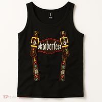 Lederhosen Suspenders Oktoberfest Bavarian Munich Beer Tank Top thumb 2