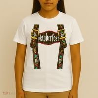Lederhosen Suspenders Oktoberfest Bavarian Munich T-Shirt thumb 4