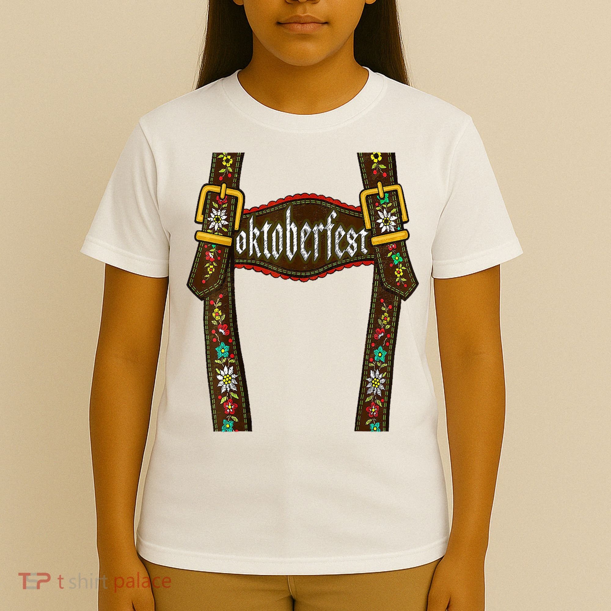 Lederhosen Suspenders Oktoberfest Bavarian Munich T-Shirt