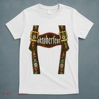 Lederhosen Suspenders Oktoberfest Bavarian Munich T-Shirt thumb 5