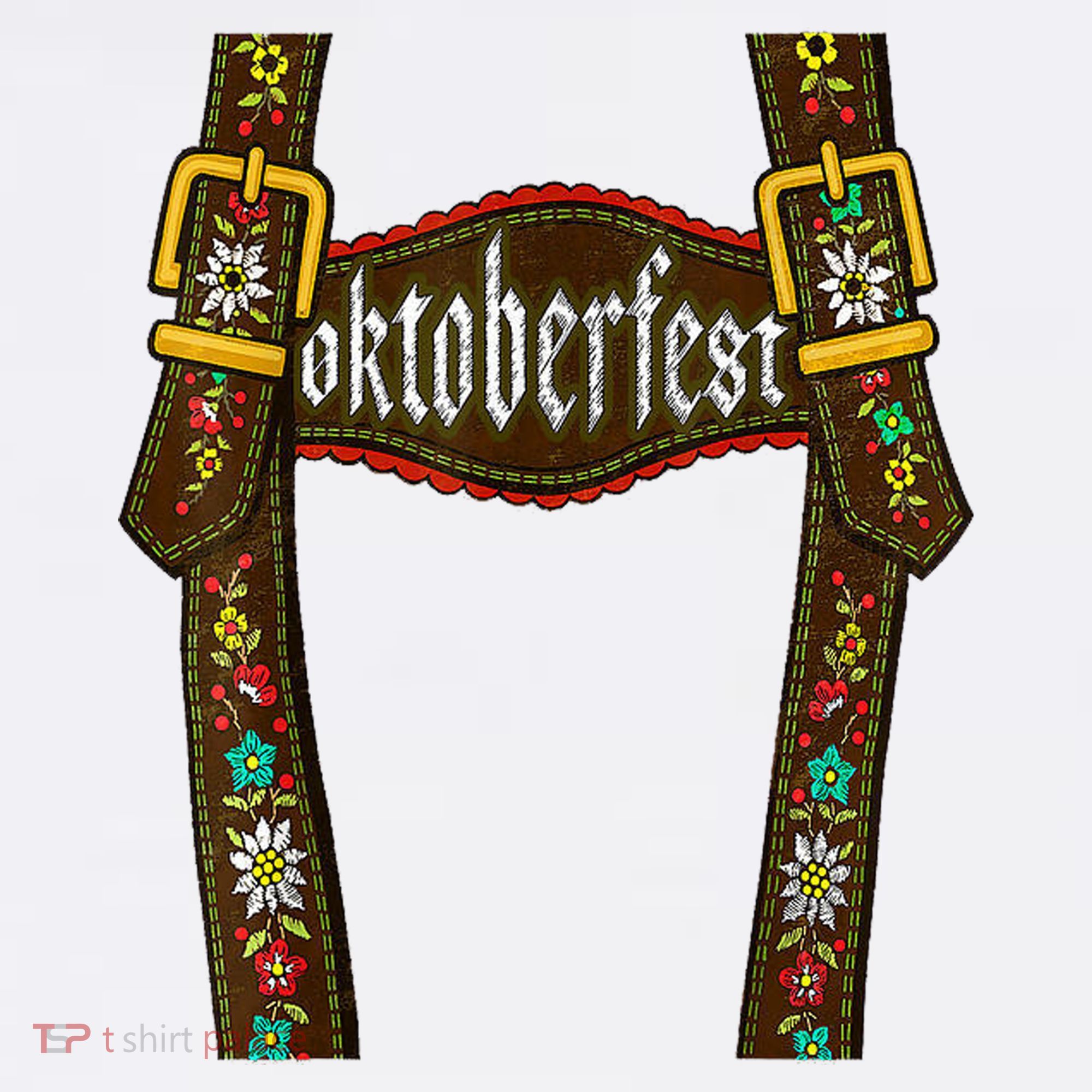 Lederhosen Suspenders Oktoberfest Bavarian Munich Women's Tank Top