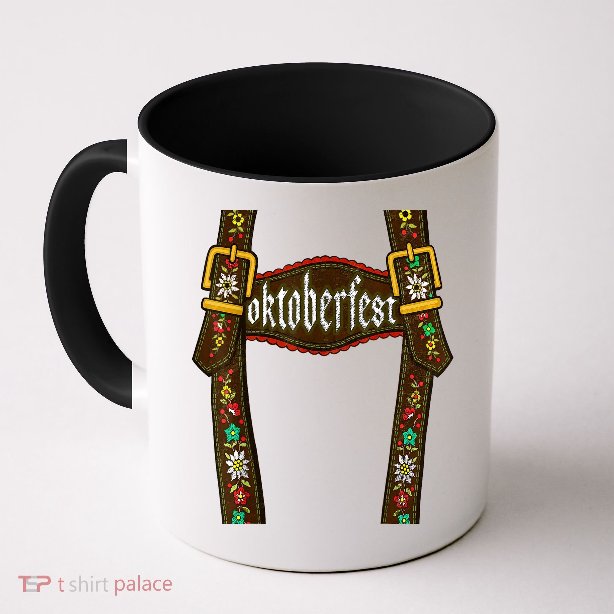 Lederhosen Suspenders Oktoberfest Bavarian Munich Beer Coffee Mug
