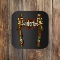 Lederhosen Suspenders Oktoberfest Bavarian Munich Beer Coaster thumb 0