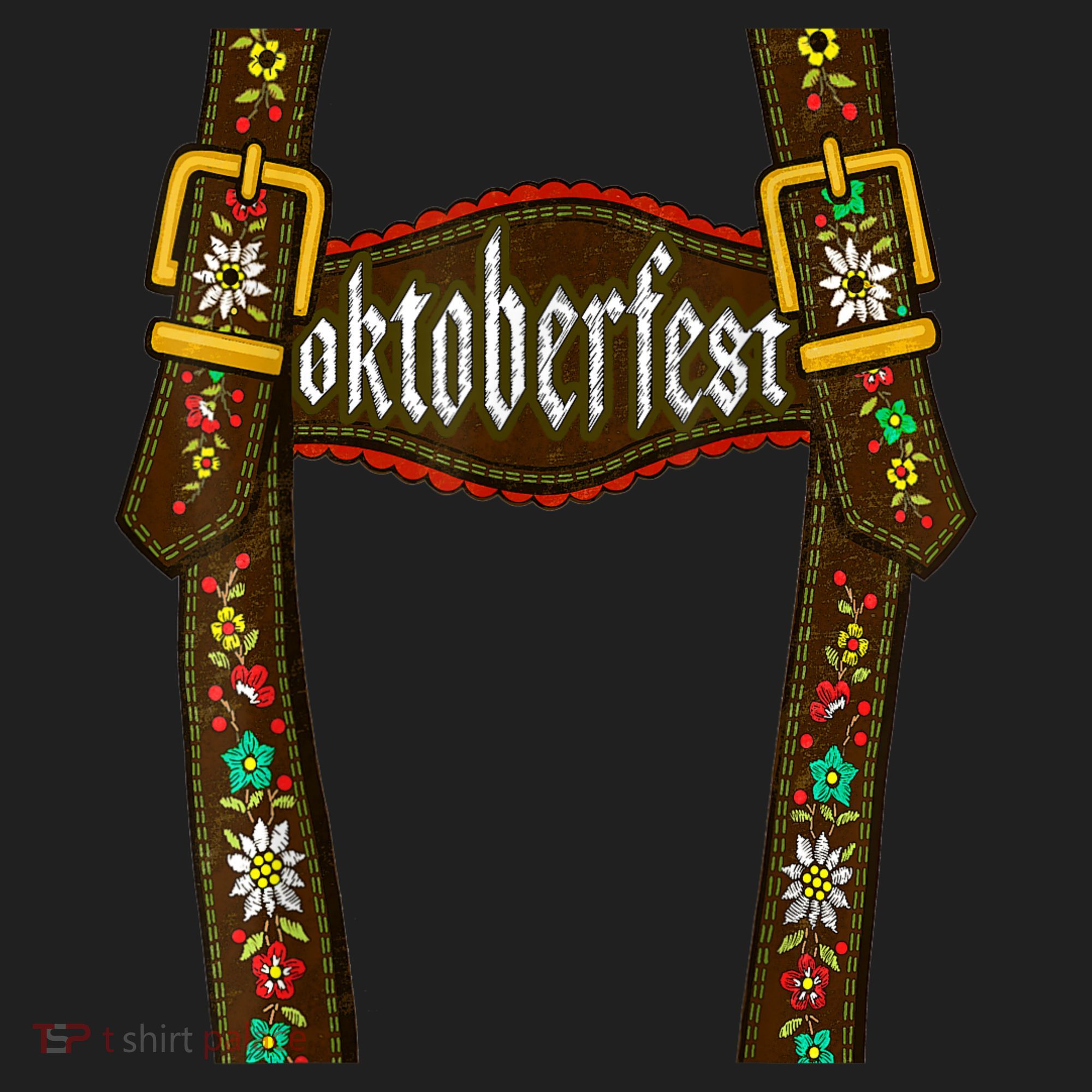 Lederhosen Suspenders Oktoberfest Bavarian Munich Beer Hat