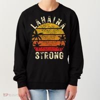 LAHAINA Strong Palm Trees Sunset Lahaina Hawaii Women's Sweatshirt thumb 0
