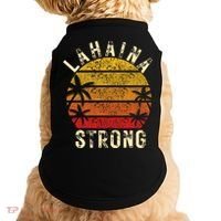 LAHAINA Strong Palm Trees Sunset Lahaina Hawaii Doggie Tank thumb 0